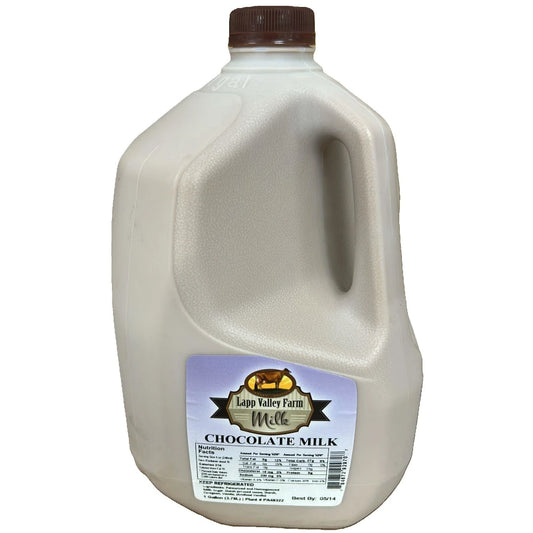 Lapp Valley Farm Chocolate Milk, 1 Gallon (3.78L)