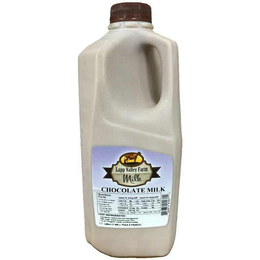 Lapp Valley Farm Chocolate Milk, 1/2 Gallon (1.89L)