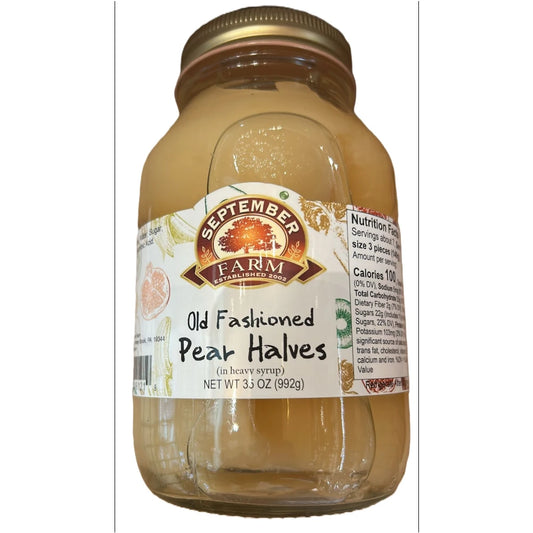September Farm Pear Halves Old Fashioned, 35 oz (992g)