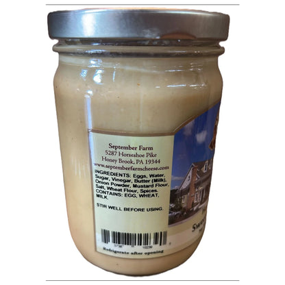 September Farm Homestyle Sweet Mustard, 12 oz (340g)