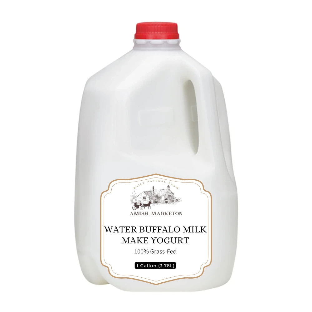 Amish Country Water Buffalo Milk For Make Yogurt, 1 Gallon (3.78L)
